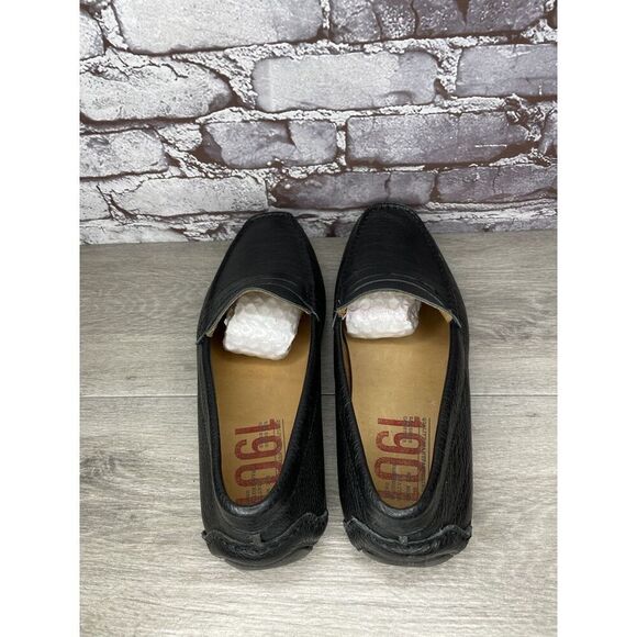 1901 Black Leather Penny Loafers Slip On Driving Shoes Men’s Sz 13M US/46EU - Picture 16 of 16